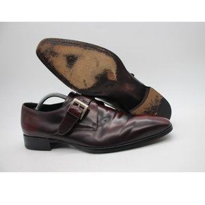 Men's Burgundy Leather Dress Shoes